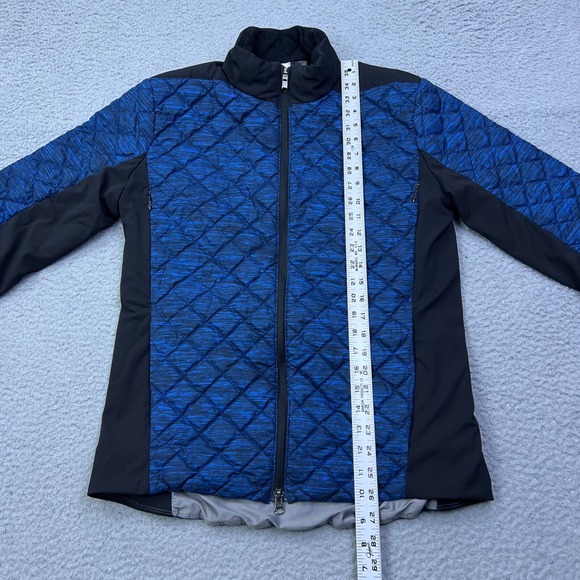 Lululemon Jacket Mens M Quilted Goose Down Blue Black Lightweight Puffer - Picture 9 of 14